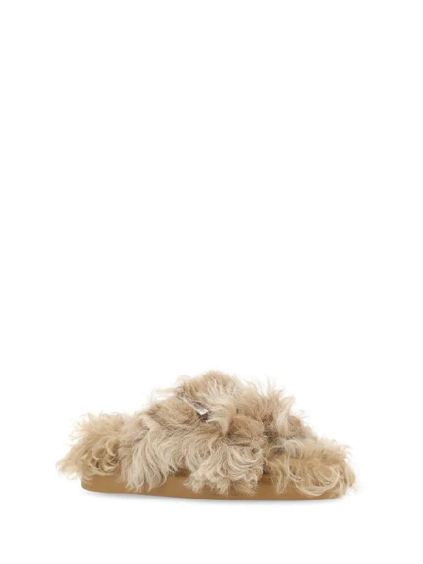 Shearling Slide Sandal - Image 2