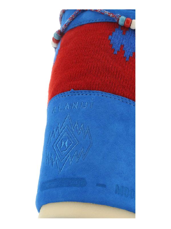 Icon Pattern Lace-up Moon Boots - Image 3