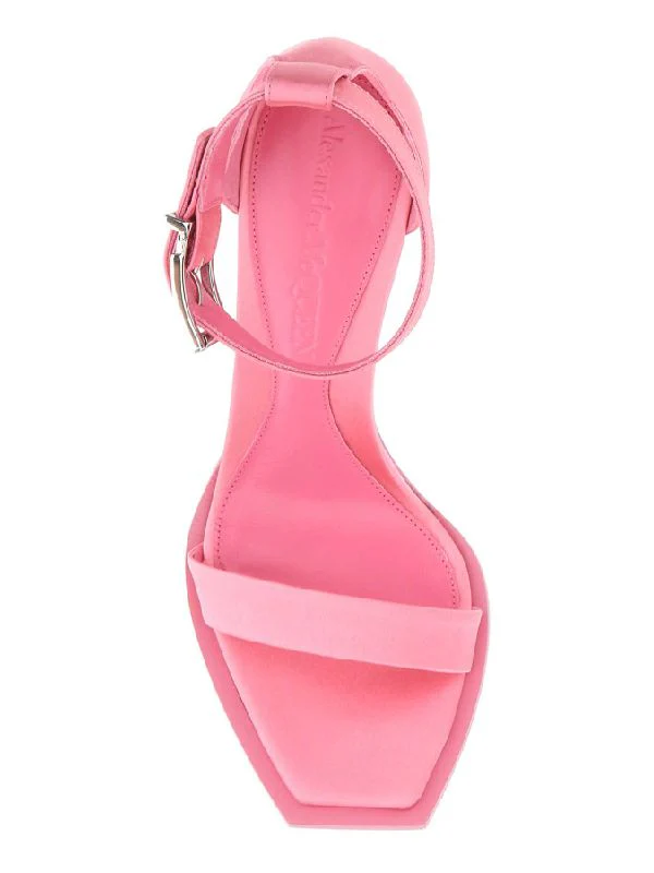 Pink Ankle Strap Sandal Heelss - Image 3