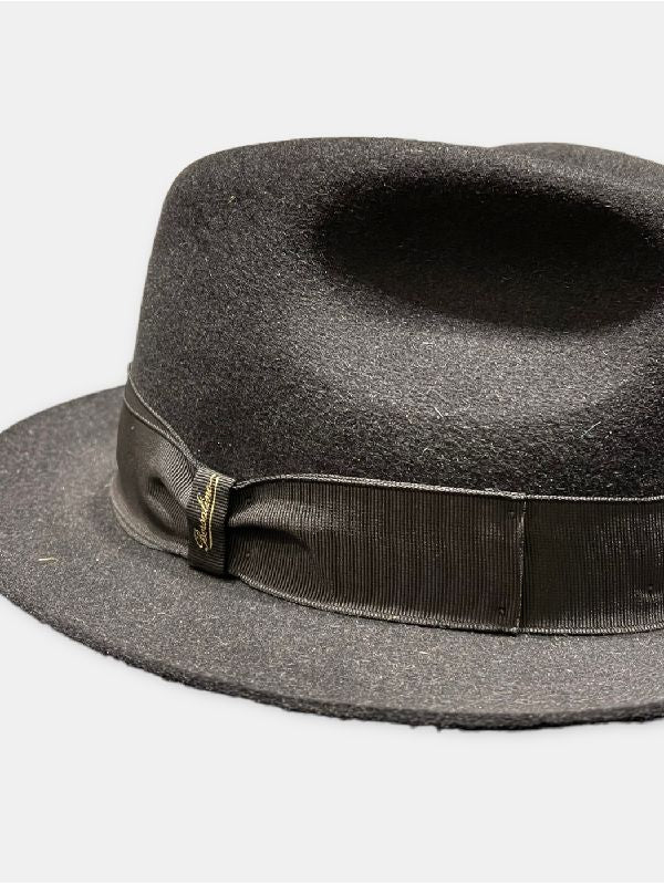 Bow Trim Felt Fedora Hat - Image 2