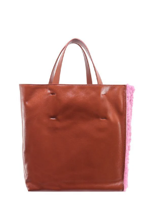 Museo Shearling Logo Tote Bag - Image 3
