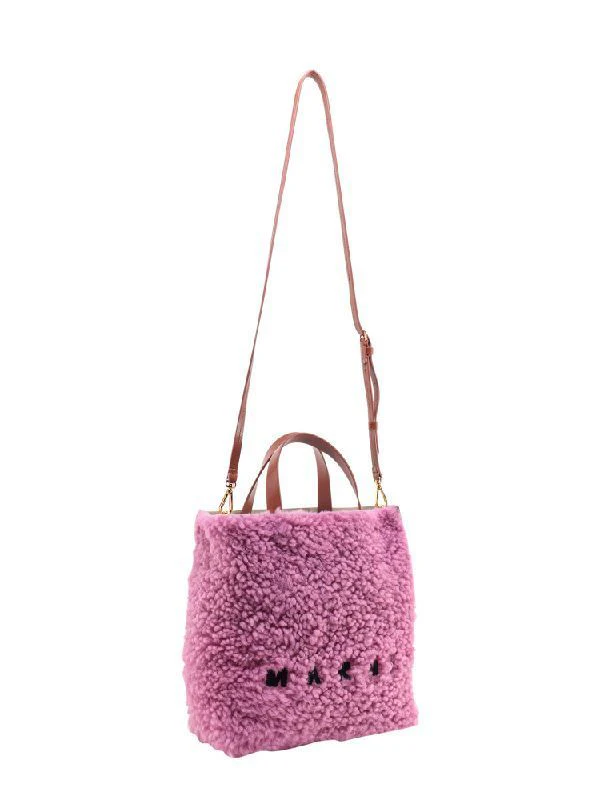 Museo Shearling Logo Tote Bag - Image 4