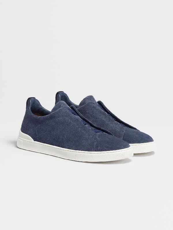Triple Stitch Suede Sneakers - Image 2