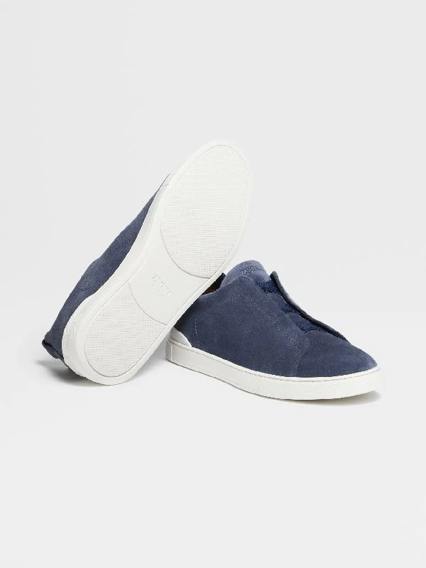 Triple Stitch Suede Sneakers - Image 3