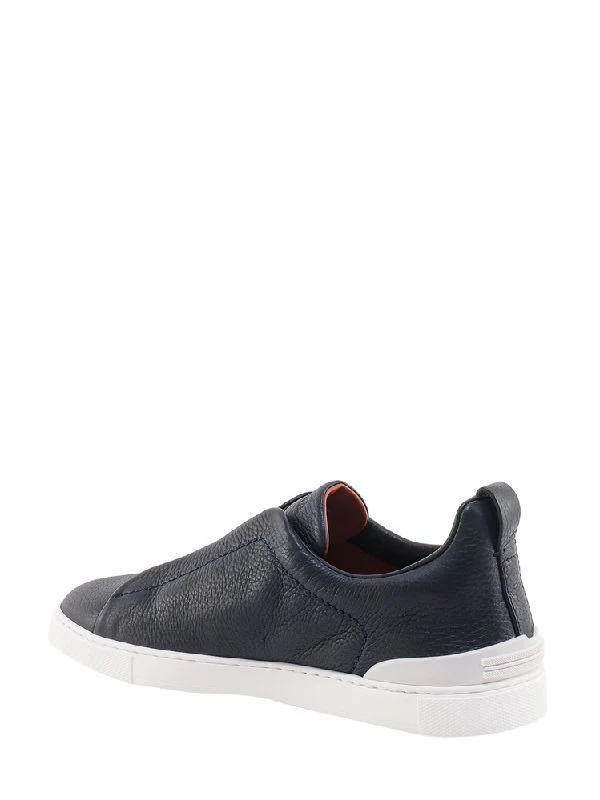 Triple Stitch Leather Sneakers - Image 3