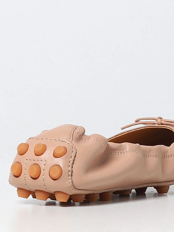 Pebble Rubber Leather Ballerina Shoes - Image 3