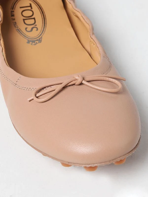 Pebble Rubber Leather Ballerina Shoes - Image 4