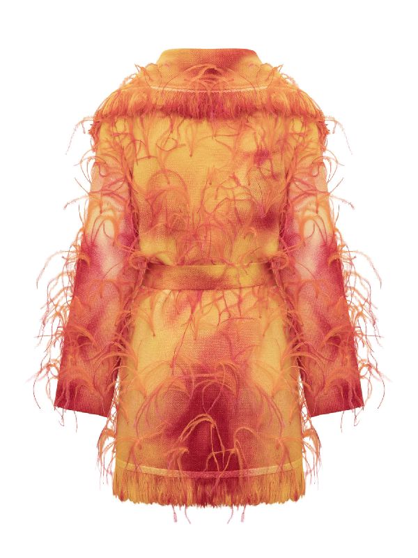 Sunset Feather Trim Cardigan - Image 2