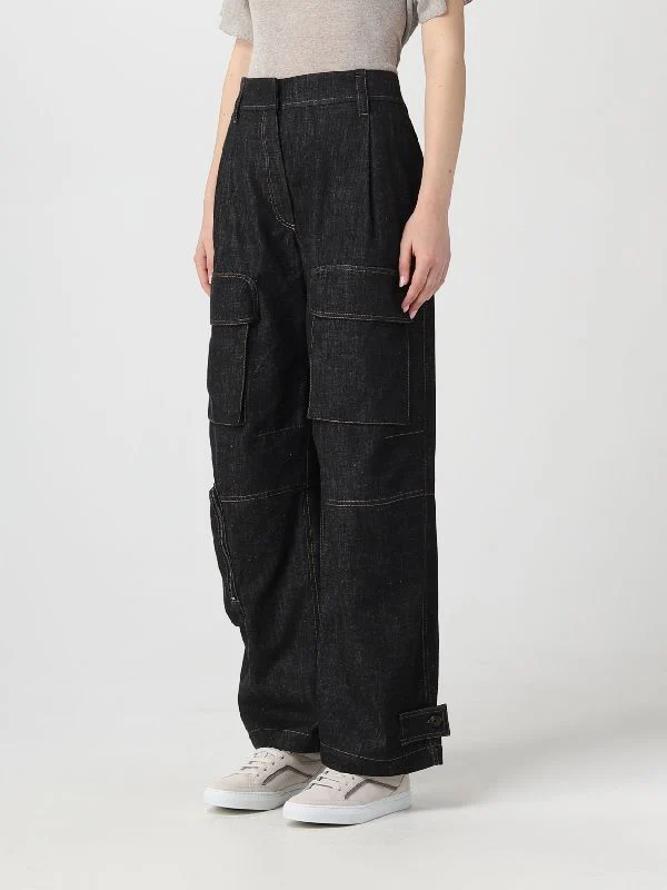 High Waist Cargo Denim Pants - Image 3