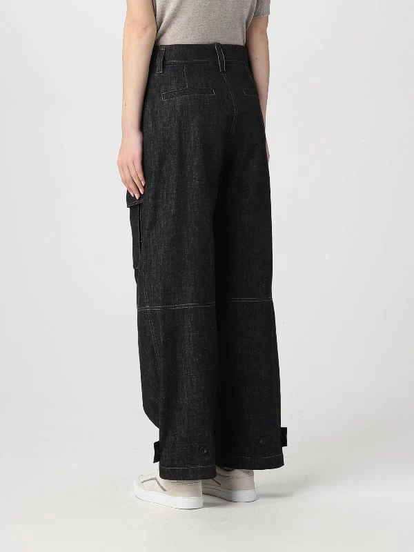 High Waist Cargo Denim Pants - Image 4
