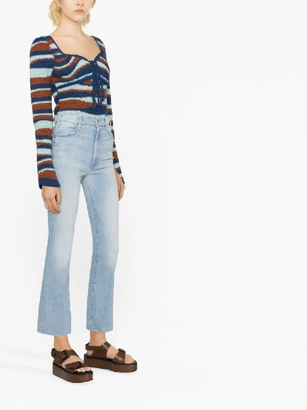The Hustler Ankle Frayed Hem Denim Pants - Image 3