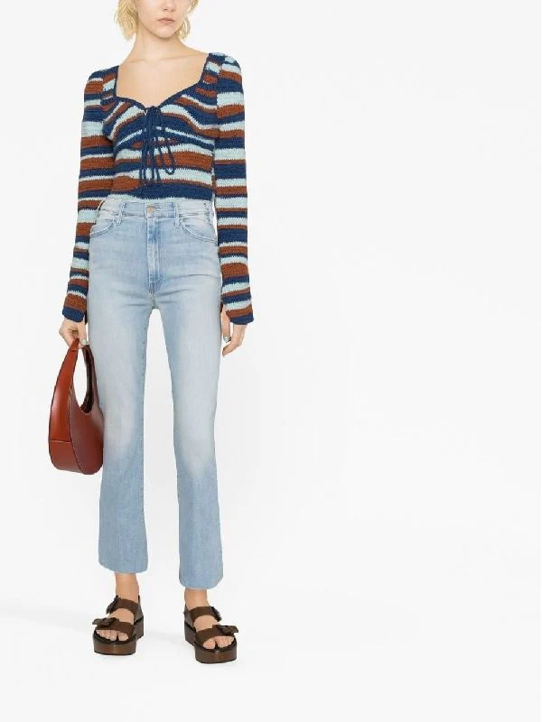 The Hustler Ankle Frayed Hem Denim Pants - Image 4