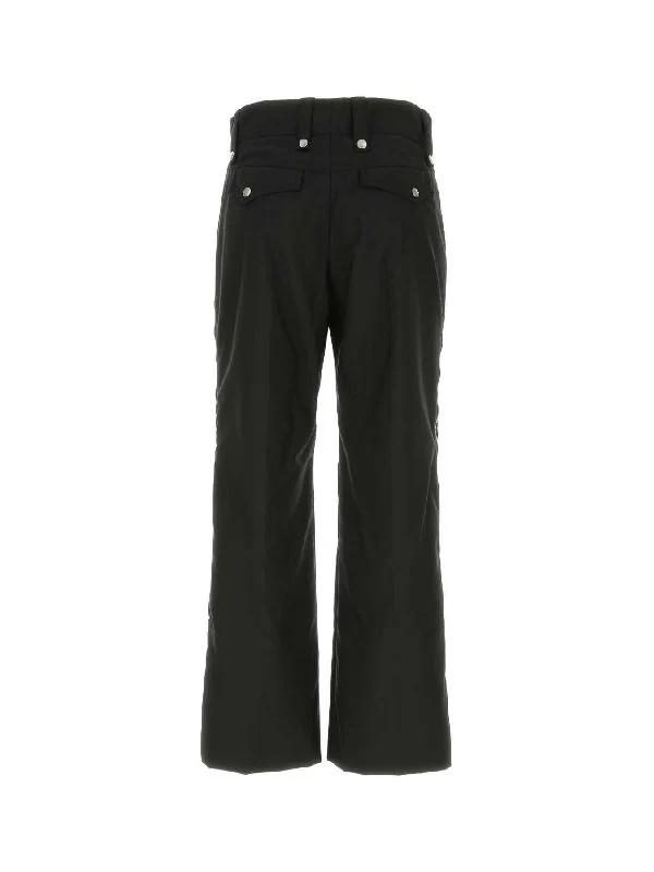 Side Zipper Trimming Wide Pants - Image 2