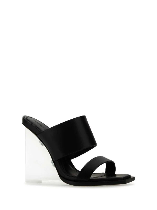 SANDALS 746240WIDQ0 1000 Black Wedge Sandals - Image 2