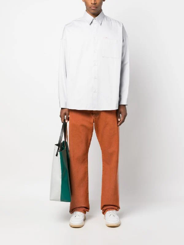 Logo Embroidery Pocket Shirt - Image 2