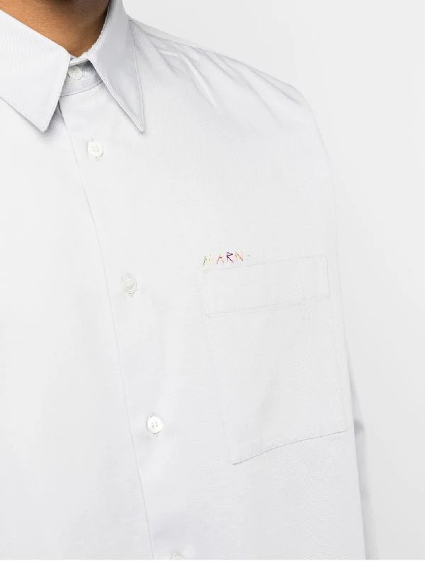 Logo Embroidery Pocket Shirt - Image 5